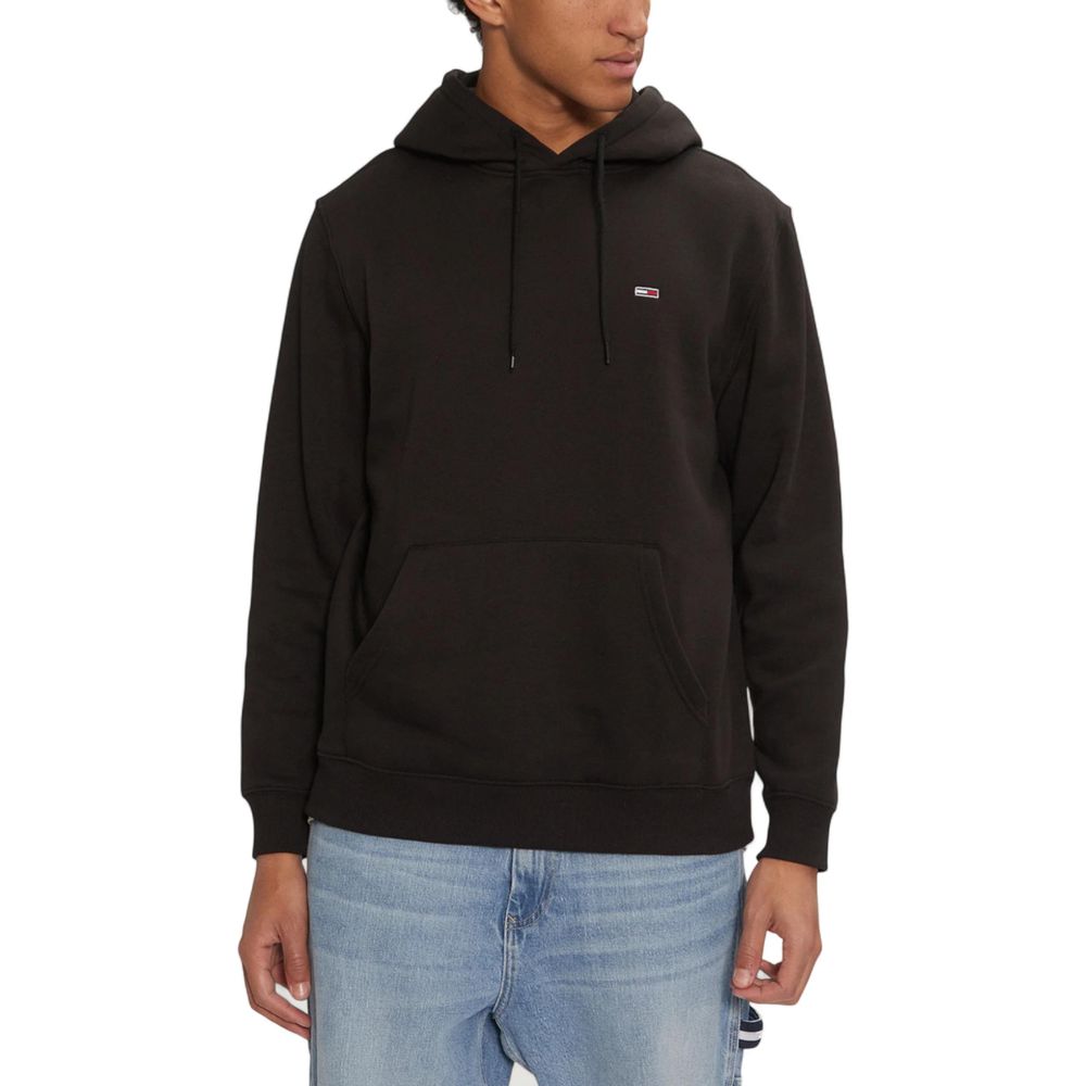 Tommy Hilfiger Jeans Sweat à capuche en coton noir