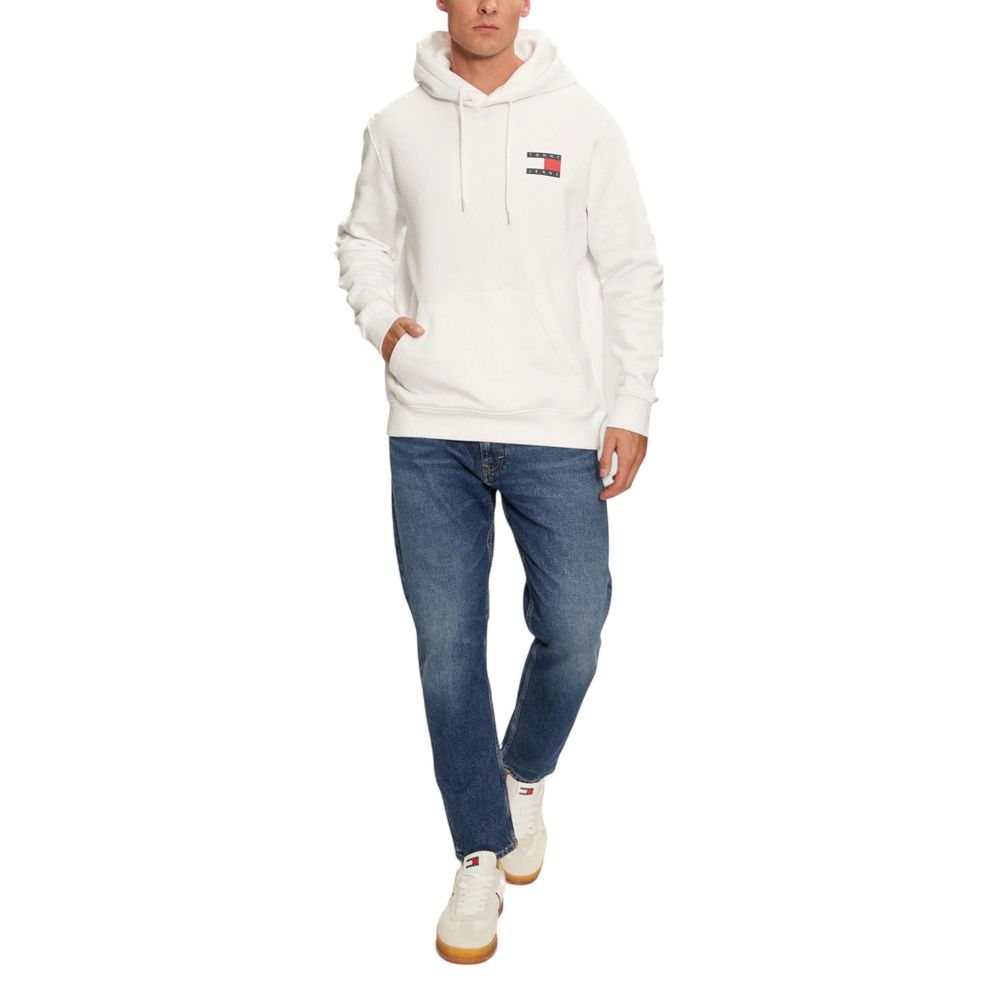 Tommy Hilfiger Jeans Sweat à capuche en coton blanc