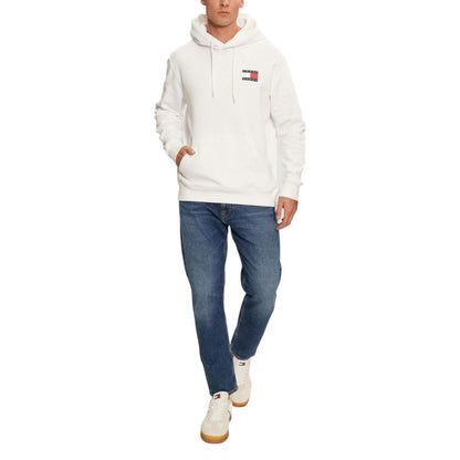 Tommy Hilfiger Jeans Sweat à capuche en coton blanc