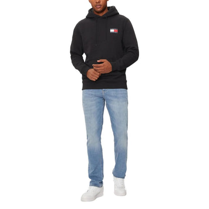 Sweat à capuche en coton noir Tommy Hilfiger Jeans