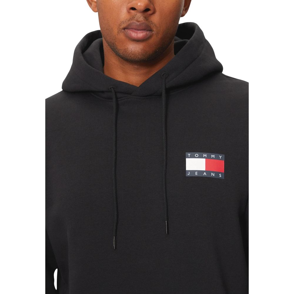 Sweat à capuche en coton noir Tommy Hilfiger Jeans