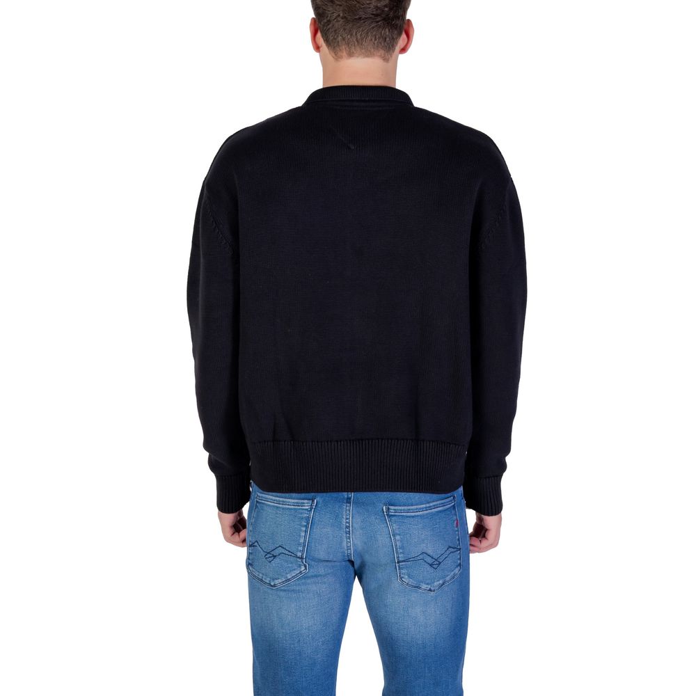 Cardigan Tommy Hilfiger Jeans en coton recyclé noir