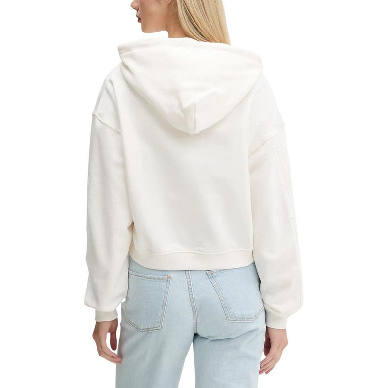 Tommy Hilfiger Jeans Hoodie en Coton Recyclé Crème