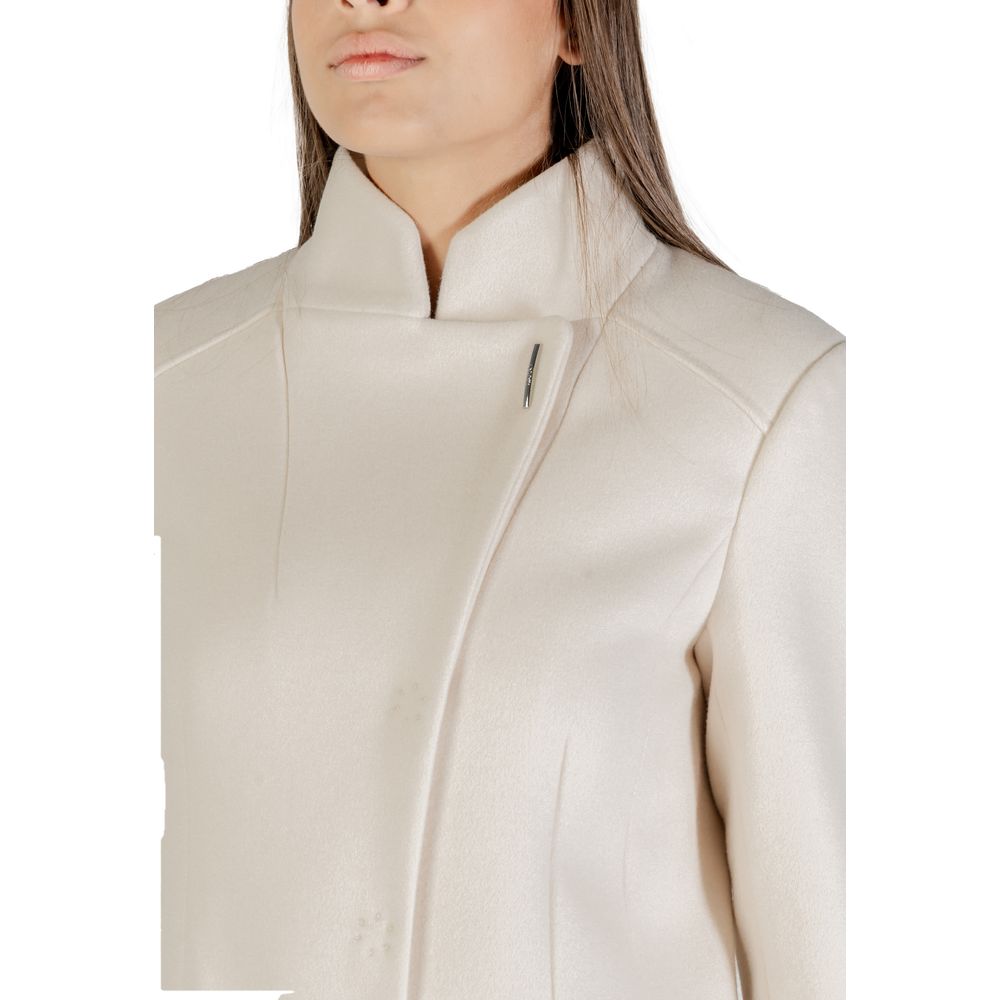 Liu Jo TS.ELEGANCE MF5119 J4873 Cream Polyester Coat