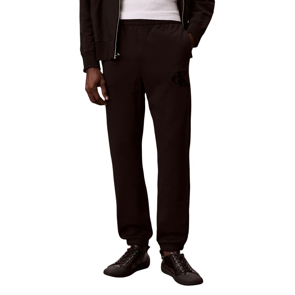 Calvin Klein Jeans Pantalon de jogging noir en coton (Pantalon d'entraînement)