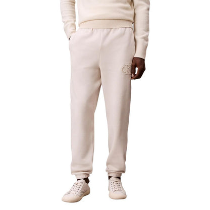 Calvin Klein Jeans Beige Katoenen Joggingbroek