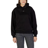 Calvin Klein Jeans Women's Black Cotton Hoodie - Stylish & Comfortable