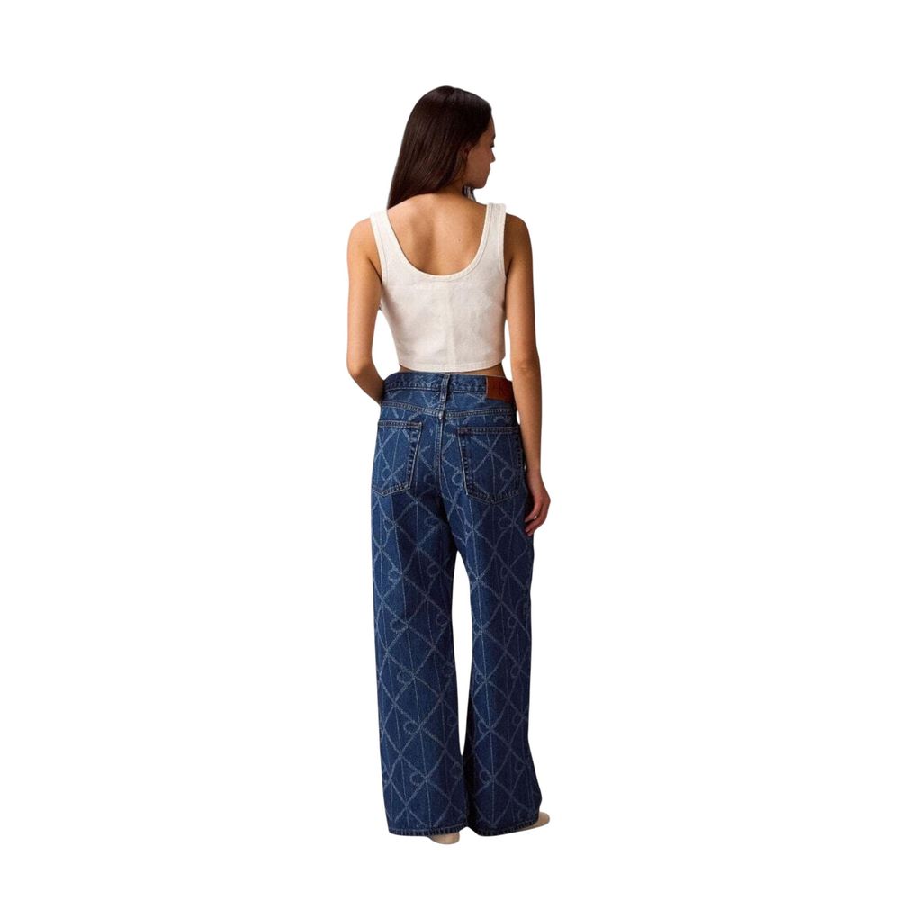 Calvin Klein Jeans Blue Cotton Boyfriend Jeans for Women