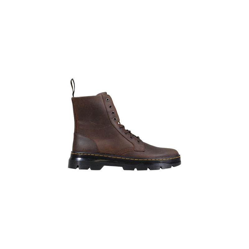 Baskets sportives en cuir marron Dr. Martens