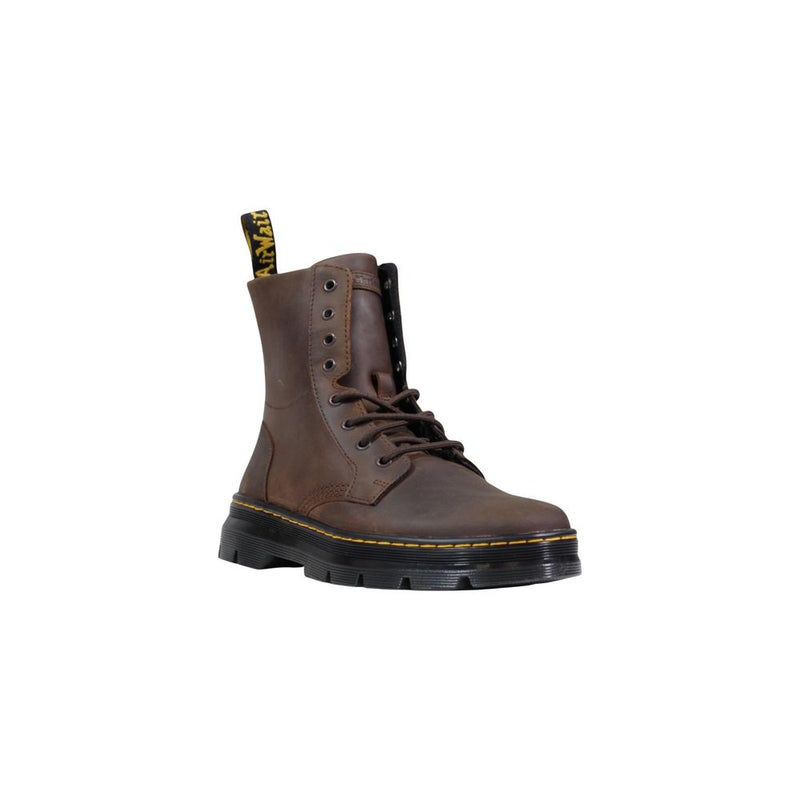 Baskets sportives en cuir marron Dr. Martens