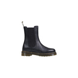 Dr. Martens 2976 Hi Milled Nappa Black Leather Ankle Boots