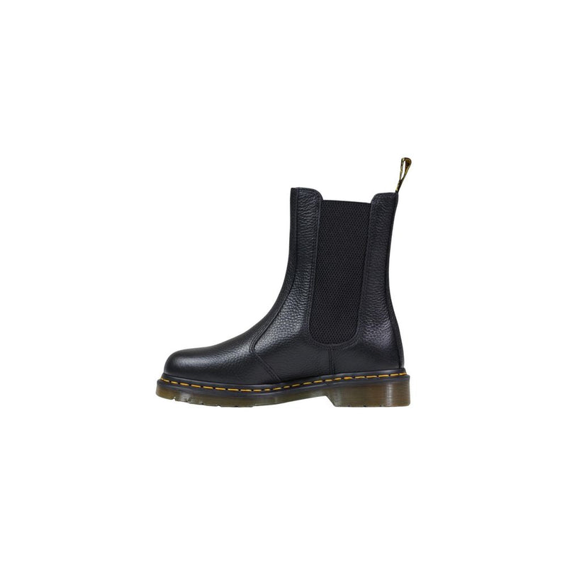 Dr. Martens 2976 Hi Milled Nappa Black Leather Ankle Boots
