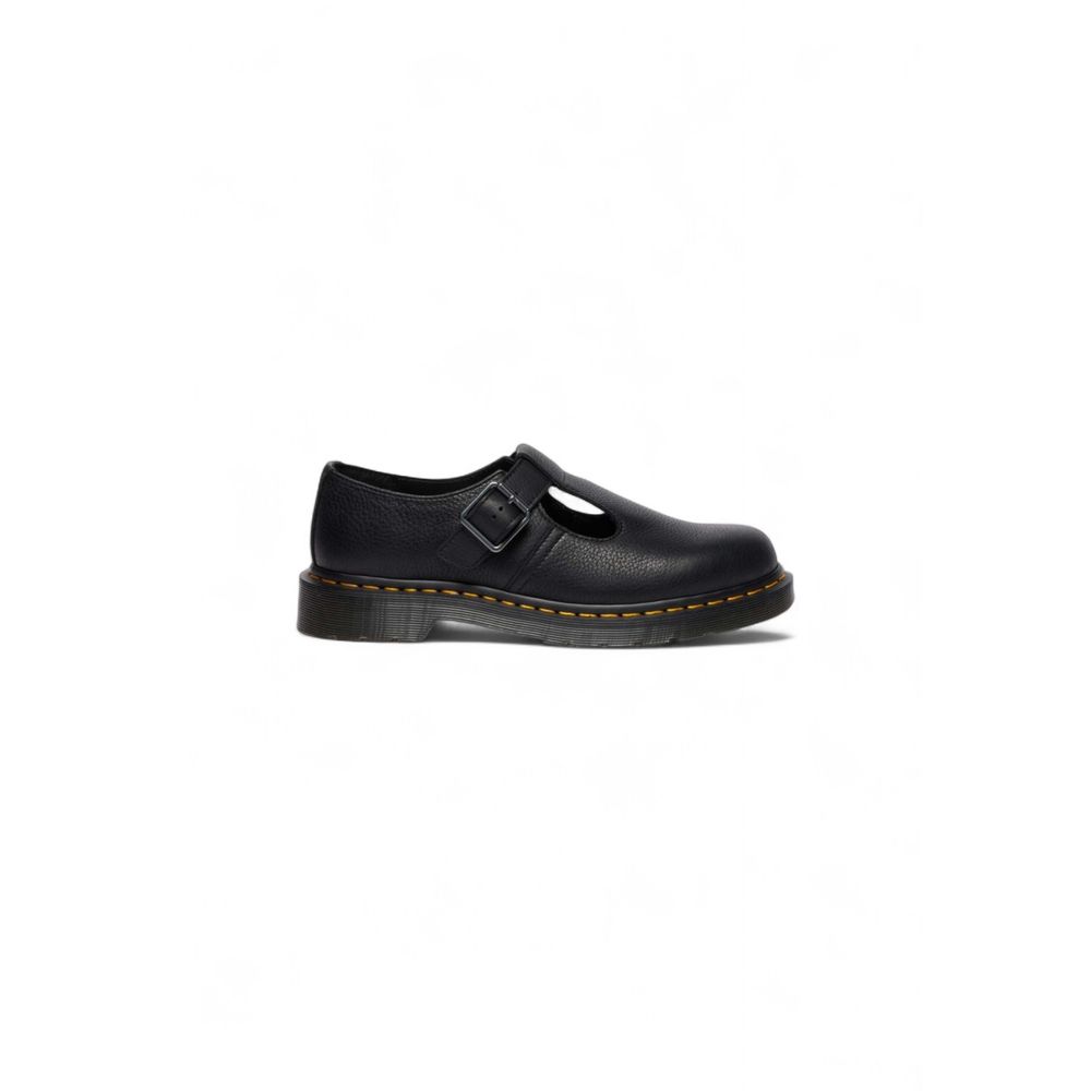 Dr. Martens Polley Black Leather Platform Pumps for Women