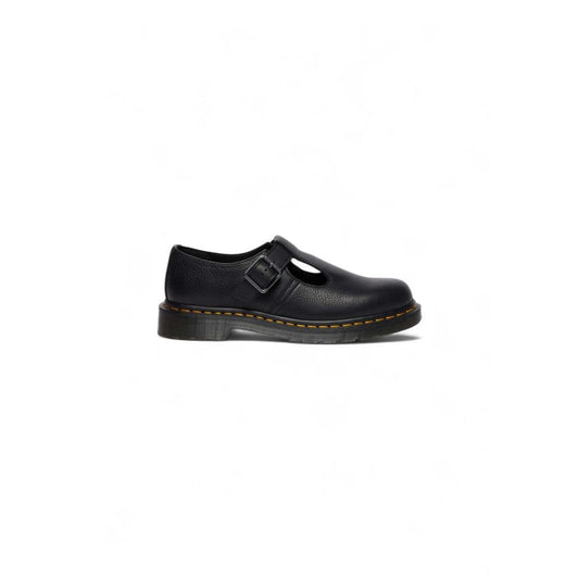Dr. Martens Polley Black Leather Platform Pumps for Women
