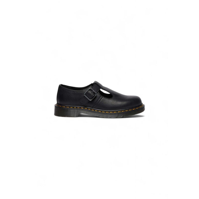 Dr. Martens Polley Black Leather Platform Pumps for Women