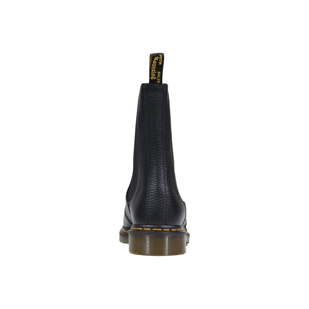 Dr. Martens 2976 Hi Milled Nappa Black Leather Ankle Boots
