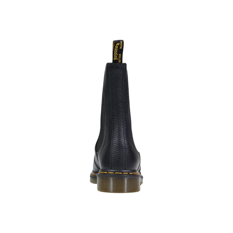 Dr. Martens 2976 Hi Milled Nappa Black Leather Ankle Boots