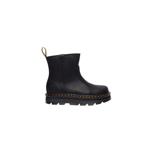 Dr. Martens Zebzag Rigger Black Leather Ankle Boots