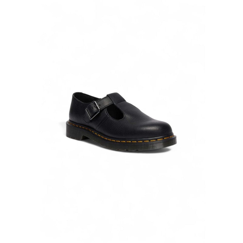 Dr. Martens Polley Black Leather Platform Pumps for Women
