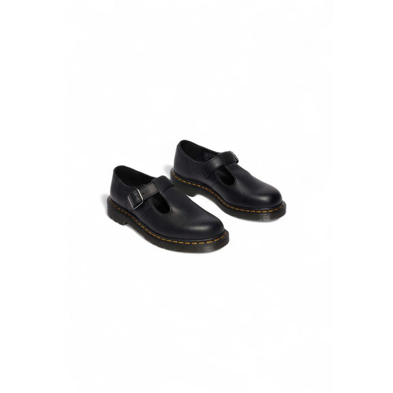 Dr. Martens Polley Black Leather Platform Pumps for Women