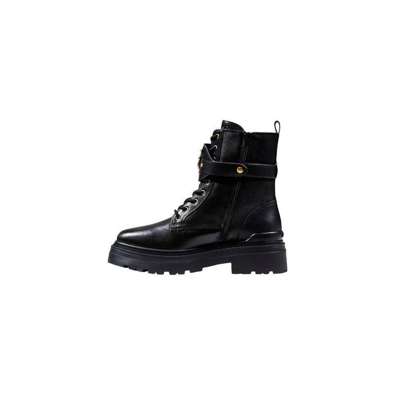 PINKO MIA 07 Black Leather Ankle Boots for Women