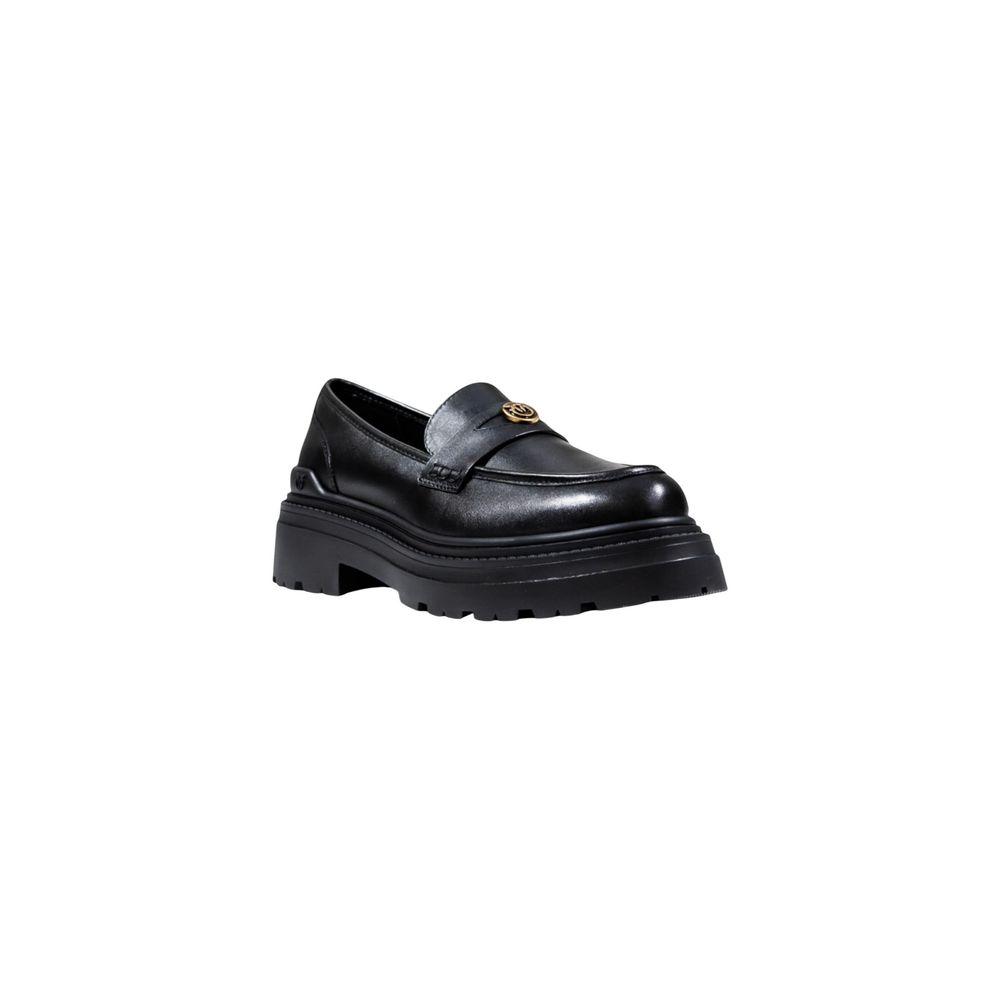 PINKO MIA Black Leather Platform Pumps for Women