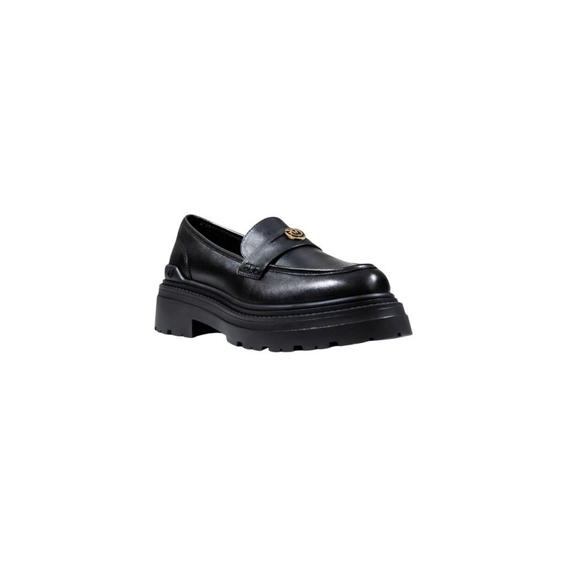 PINKO MIA Black Leather Platform Pumps for Women