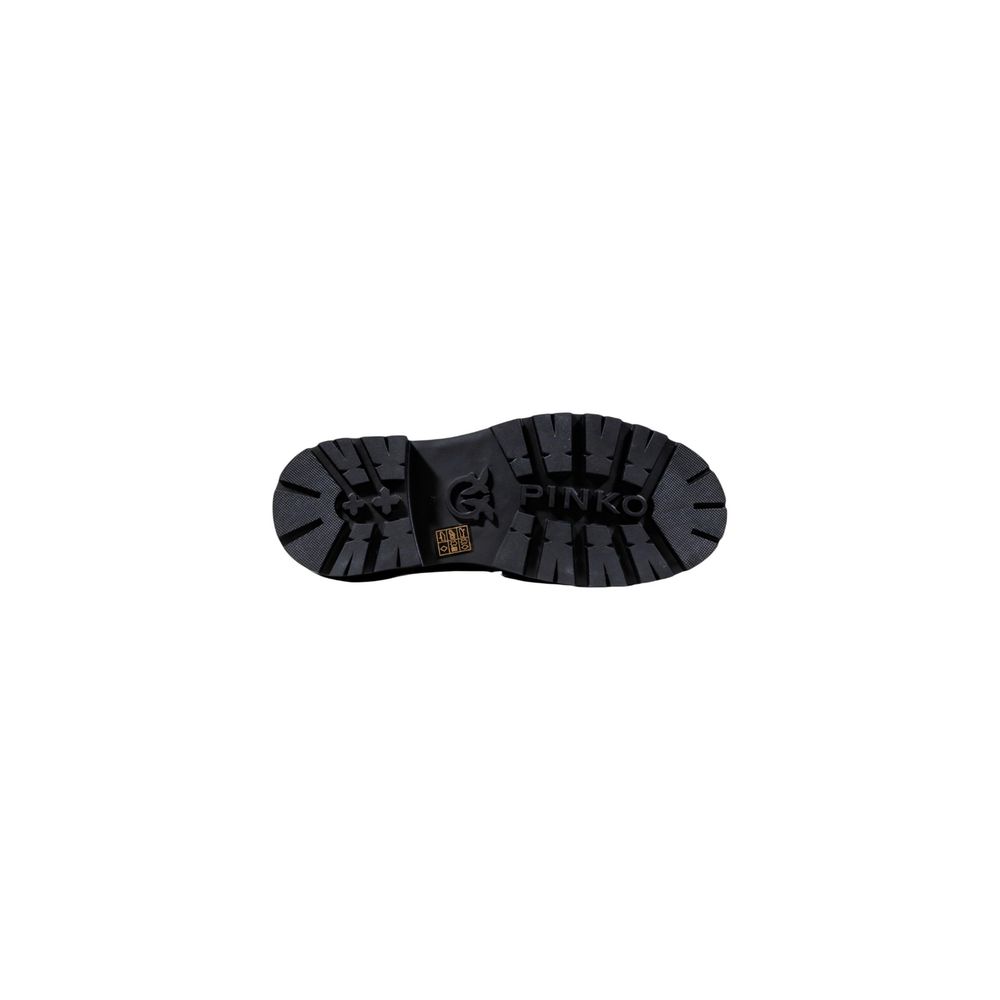 PINKO MIA Black Leather Platform Pumps for Women