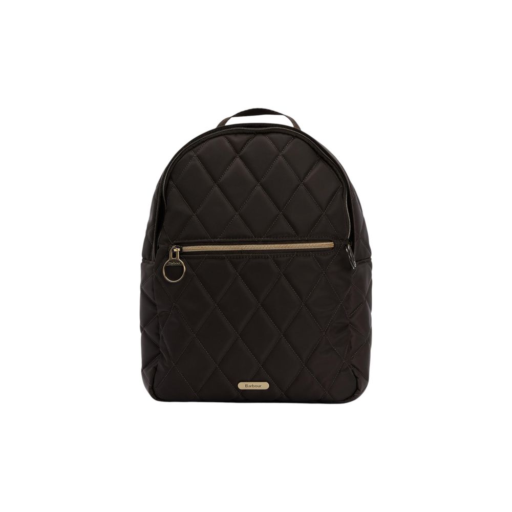 Barbour Quilted Green Polyamide Backpack for Women