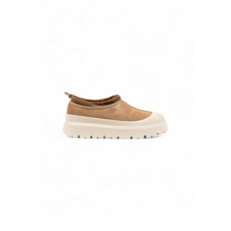UGG Tasman Weather Hybrid Beige Suede Leather Clogs for Men
