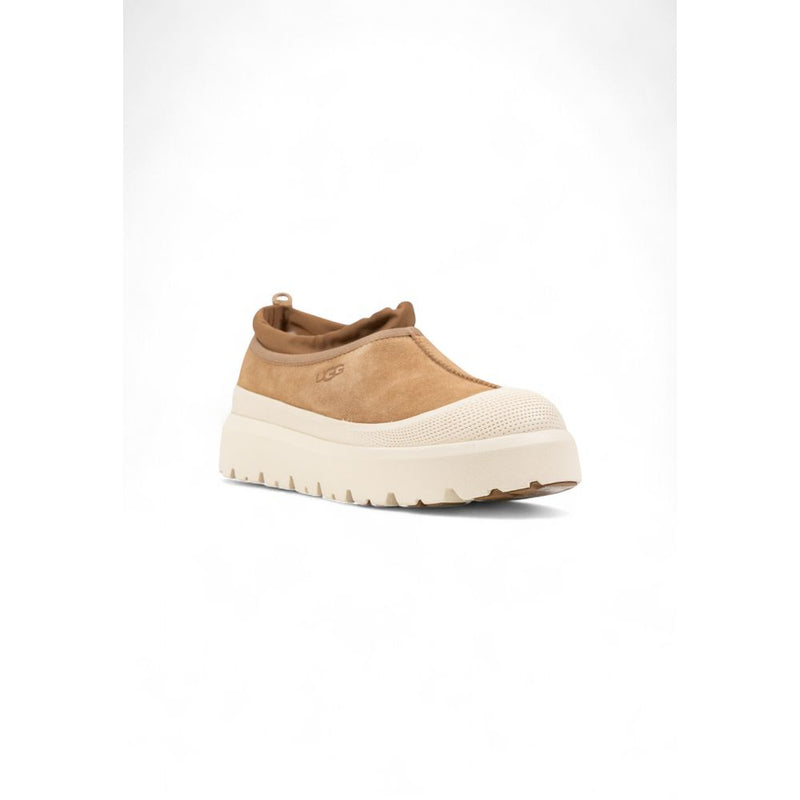 UGG Tasman Weather Hybrid Beige Suede Leather Clogs for Men