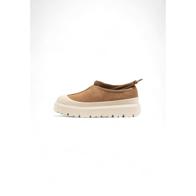 UGG Tasman Weather Hybrid Beige Suede Leather Clogs for Men