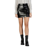 Jacqueline De Yong Jdycosmo Jupe Mini Noir en Simili Cuir