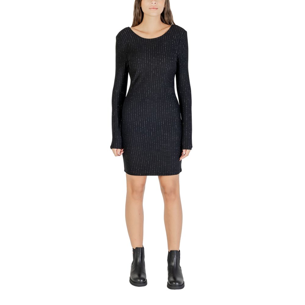 Jacqueline De Yong Jdymary Black Short Dress with Lurex