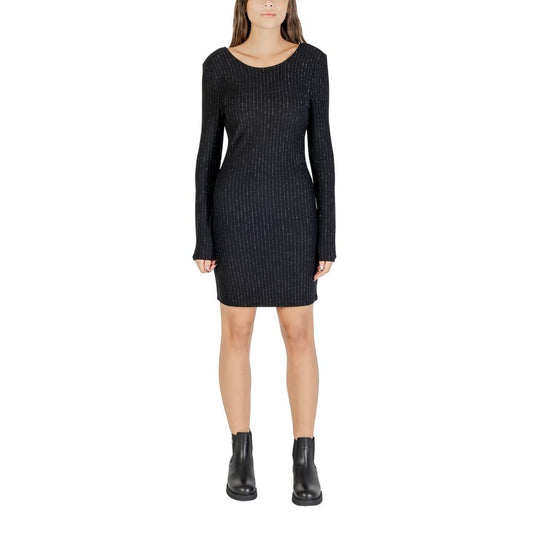 Jacqueline De Yong Jdymary Robe Courte Noire avec Lurex