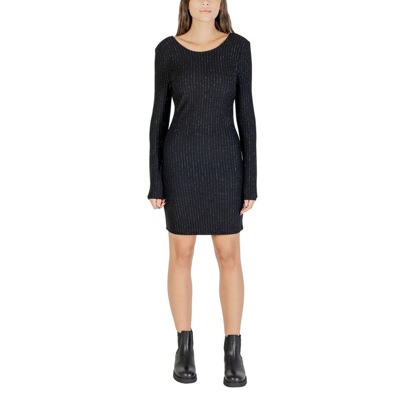 Jacqueline De Yong Jdymary Black Short Dress with Lurex