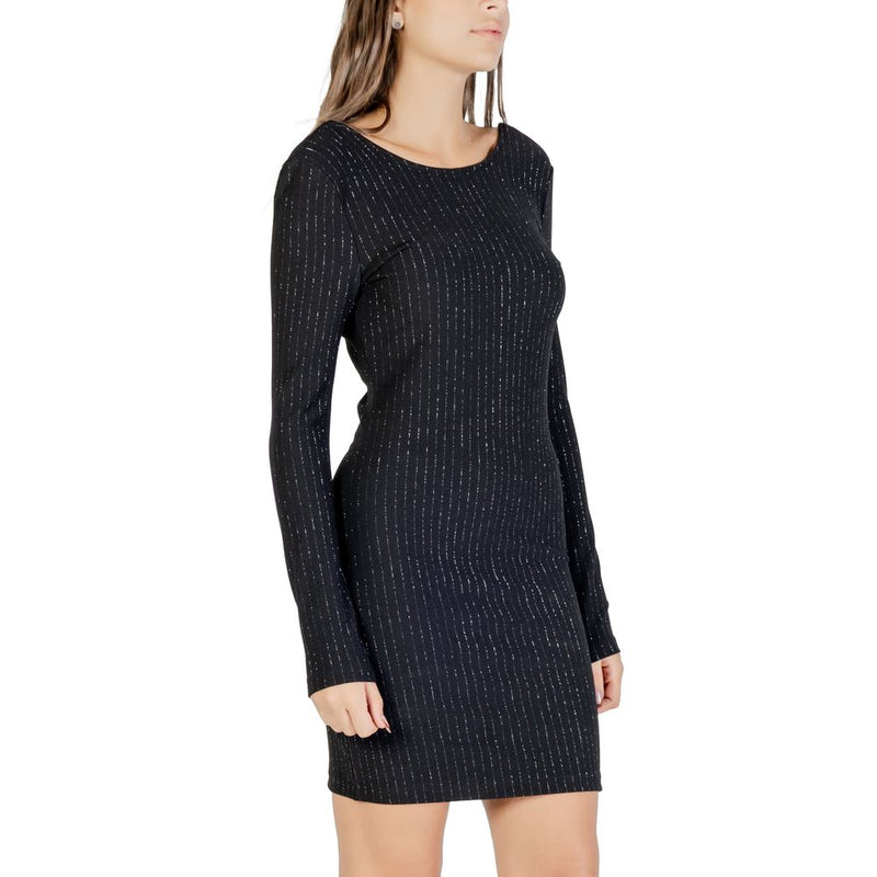 Jacqueline De Yong Jdymary Black Short Dress with Lurex