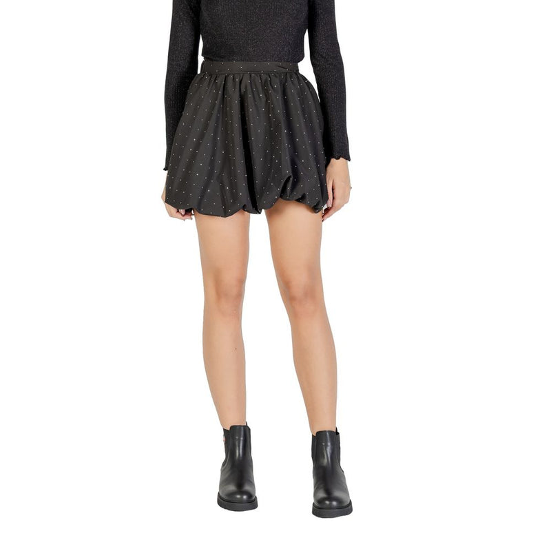 Jacqueline De Yong JDYSKYE Black Mini Skirt with Bubble Hem