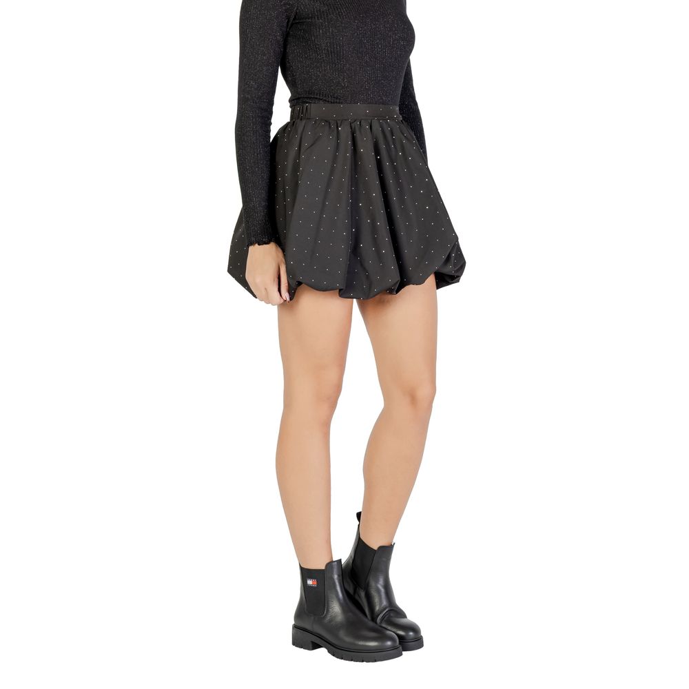 Jacqueline De Yong JDYSKYE Black Mini Skirt with Bubble Hem