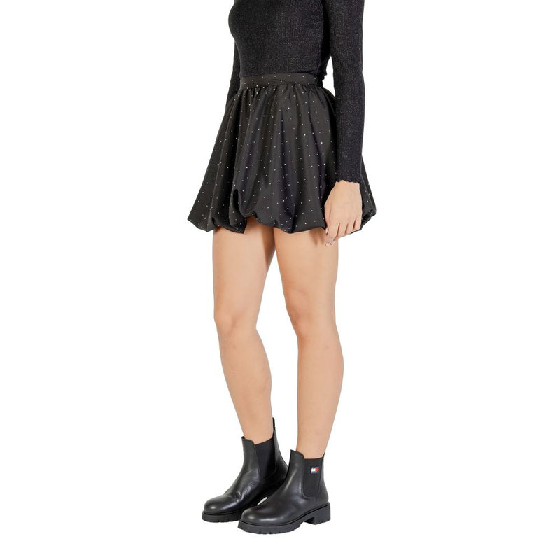 Jacqueline De Yong JDYSKYE Black Mini Skirt with Bubble Hem