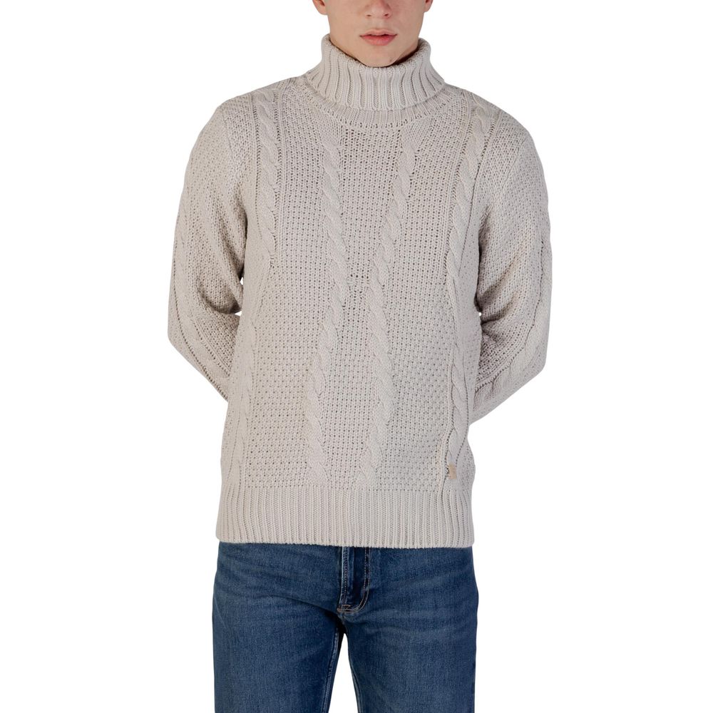 Gianni Lupo Gray Marabou Turtleneck for Men