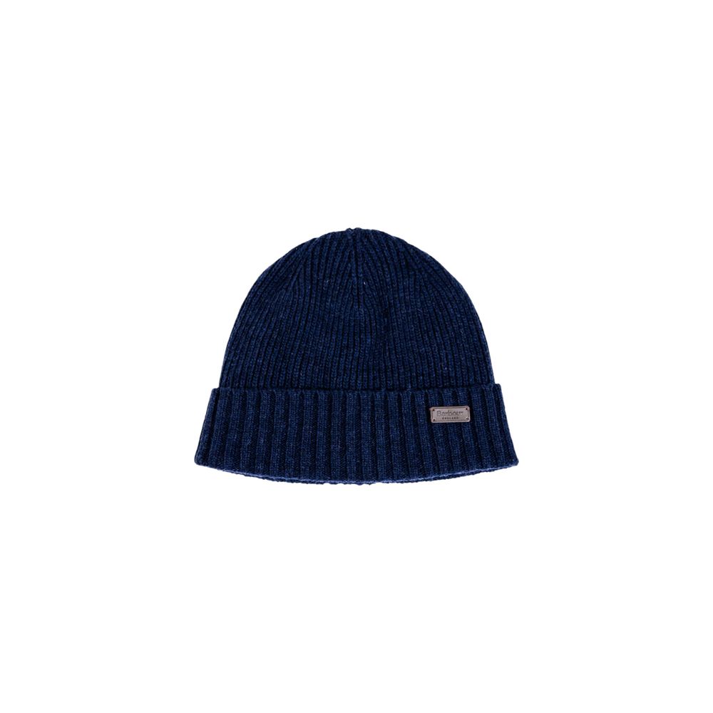 Barbour blauwe wollen pet (baseballpet)