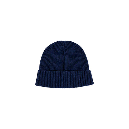 Barbour blauwe wollen pet (baseballpet)