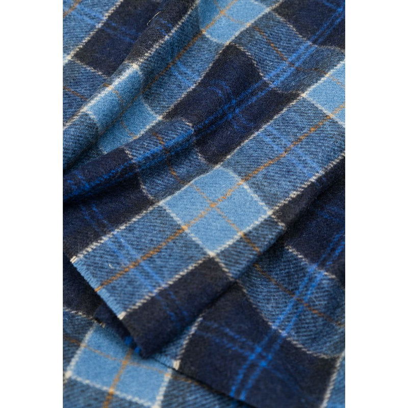 Barbour blauwe wollen sjaal