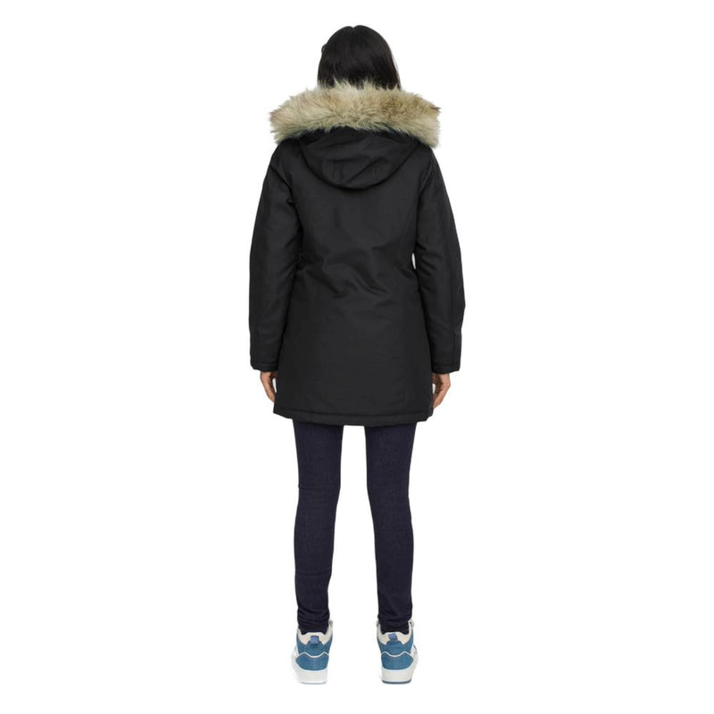 Only ONLNEWKATY PARKA LIFE OTW CC Women's Black Polyester Parka