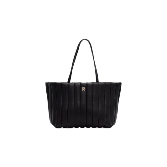 Tommy Hilfiger TH GRACE TOTE - Sac à main en polyuréthane noir