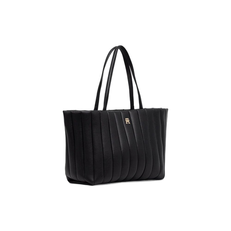 Tommy Hilfiger TH GRACE TOTE - Sac à main en polyuréthane noir
