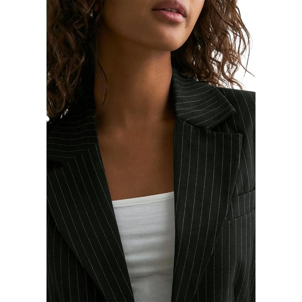 Only Black Recycled Polyester Blazer - ONLREINA L/S PINSTRIPE