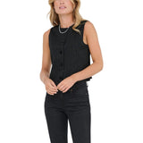 Only ONLMALENA-REINA Black Recycled Polyester Waistcoat