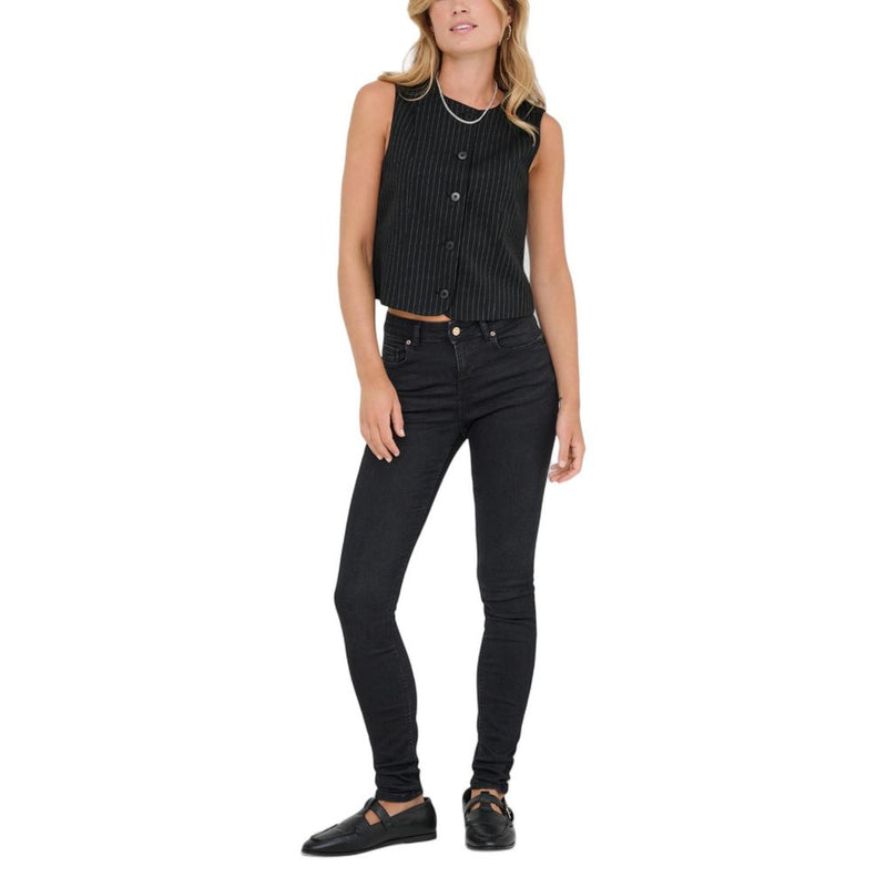 Only ONLMALENA-REINA Black Recycled Polyester Waistcoat